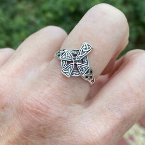 Sterling Silver Celtic Cross Ring